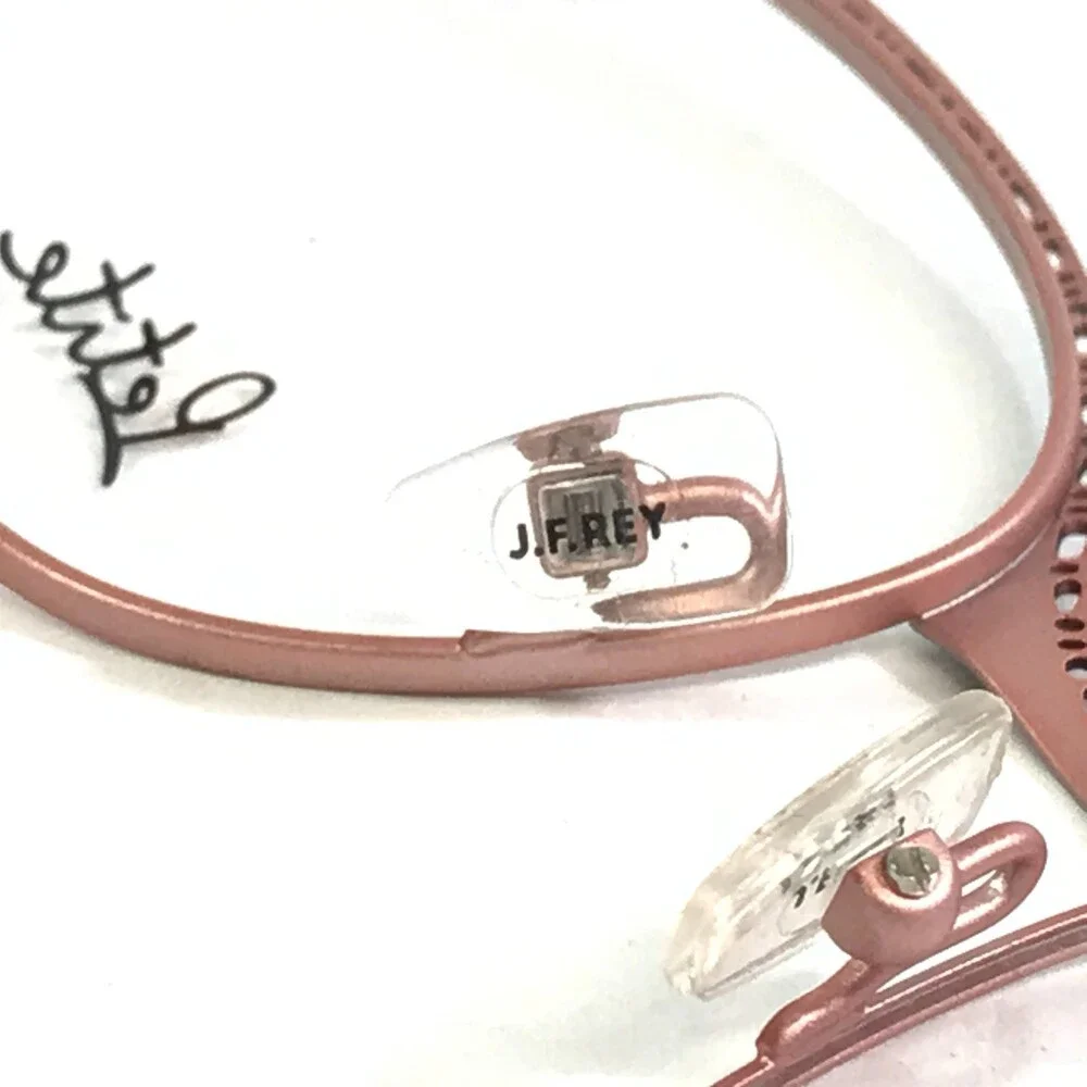 J.F. Rey Petite Eyeglasses Frame PM058 0150 Black Pink Square Full Rim 48-18-140